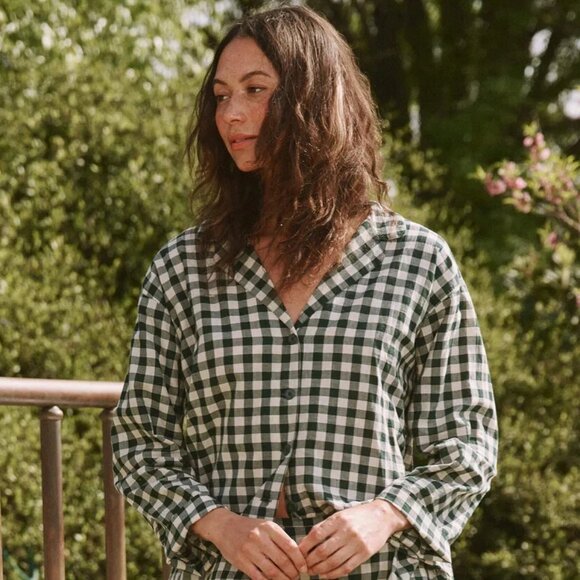 THE GREAT. Other - The Great Plaid Gingham Buttondown Shirt Print Cotton size 1 cottagecore chic